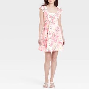 A New Day Woven Corset Mini A-Line Dress Sz 14 - NWT